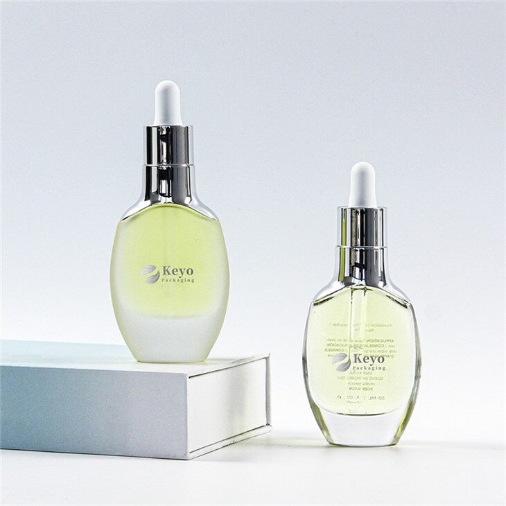 30ml oval shaped glass dropper bottle for foundation essential oil (6)