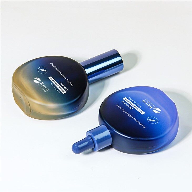 30ml Flat Round Glass Essence Bottle high quality