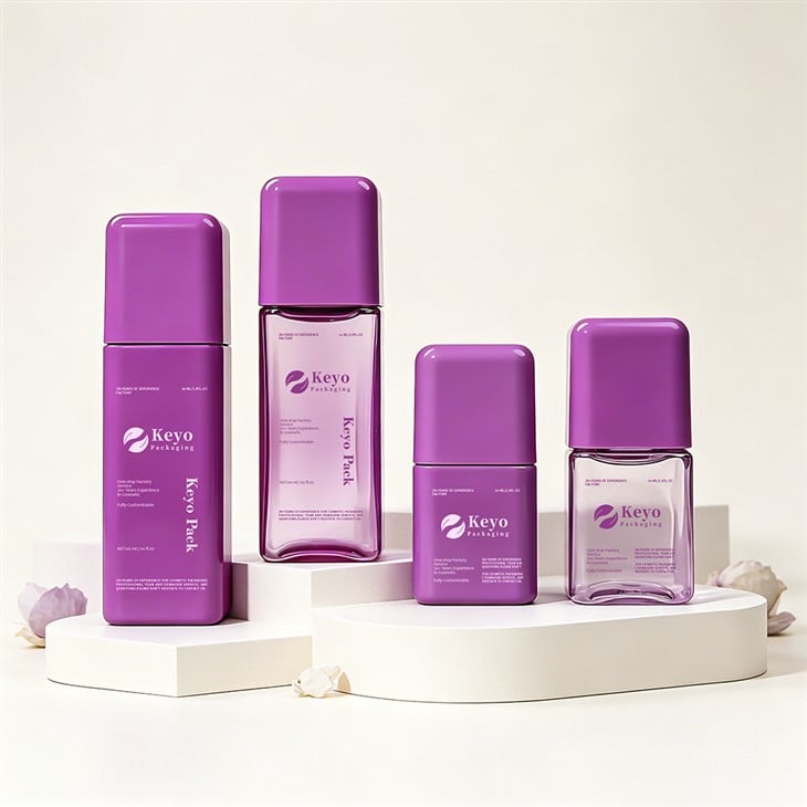 50ml 100ml مربع شکل کی سکن کیئر بوتل