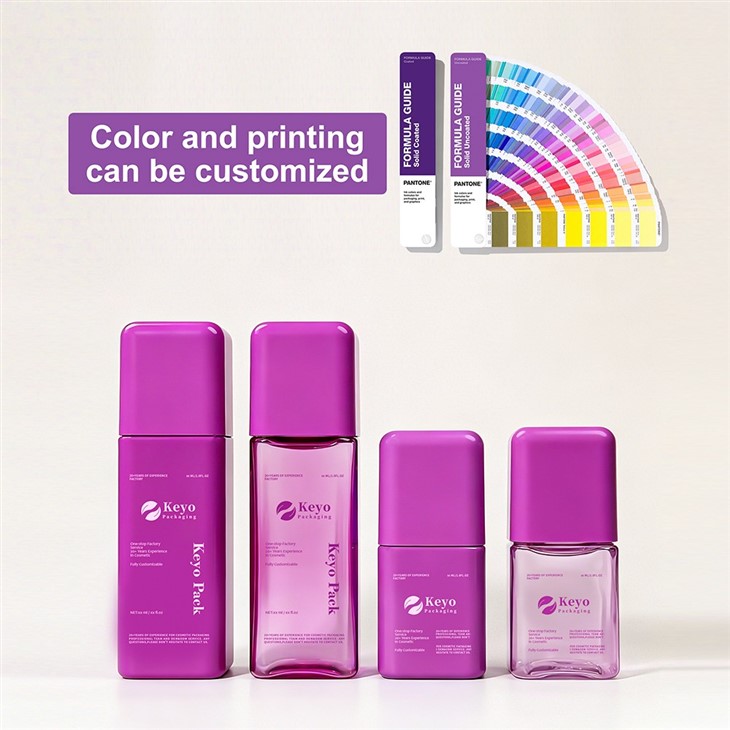 50ml 100ml Square Shape Skincare Bottle suppliers