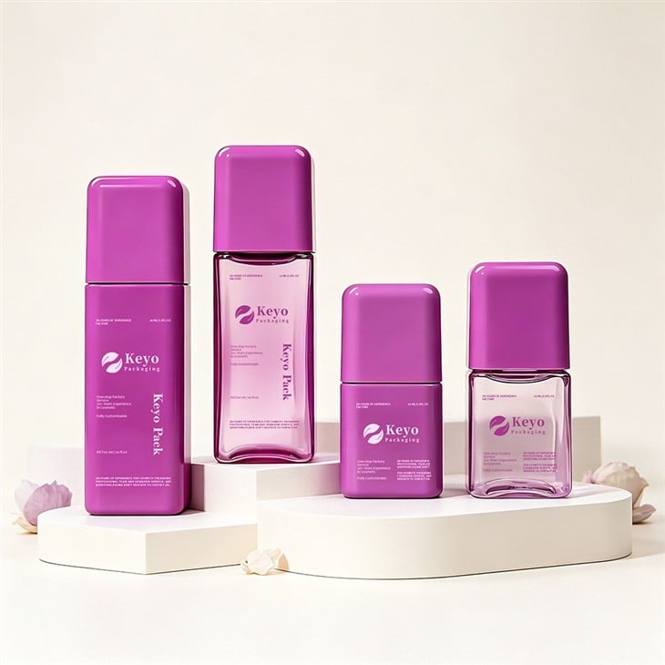50ml 100ml Square Shape Skincare Bottle factory