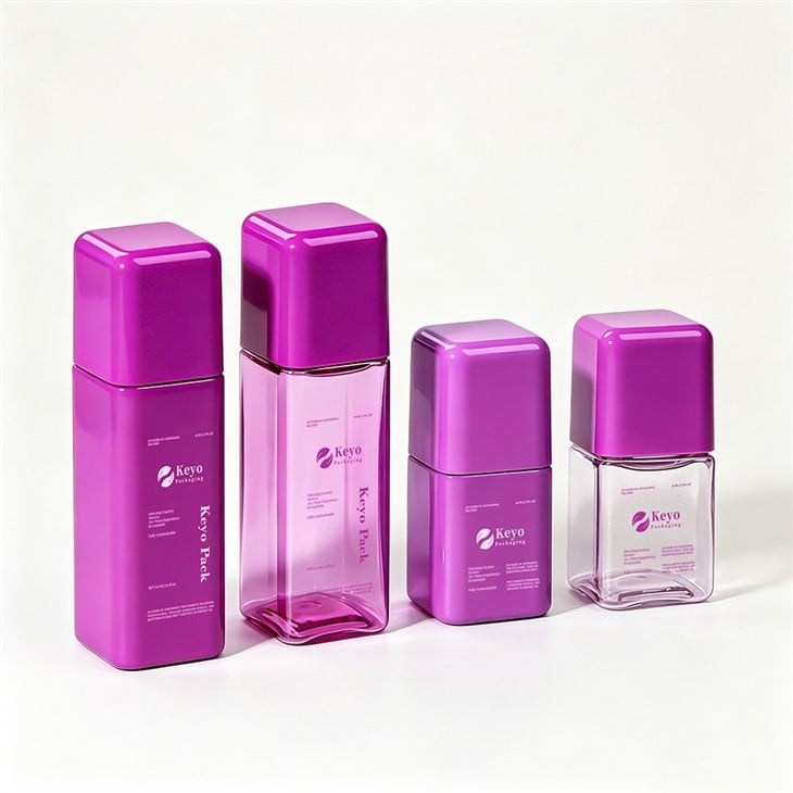 50ml 100ml Square Shape Skincare Bottle high quality