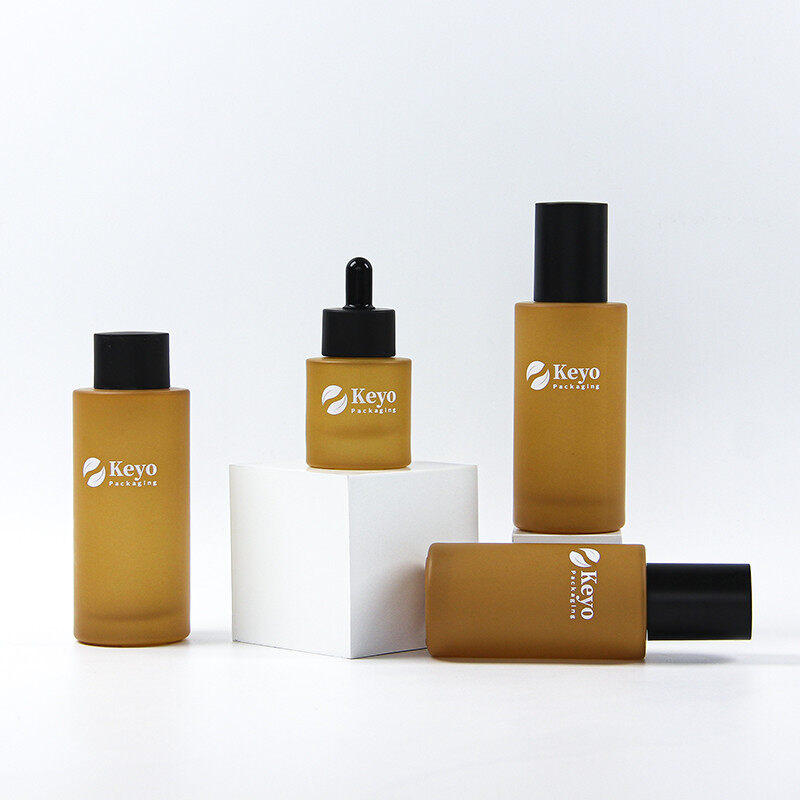 بطری های شیشه ای کهربا