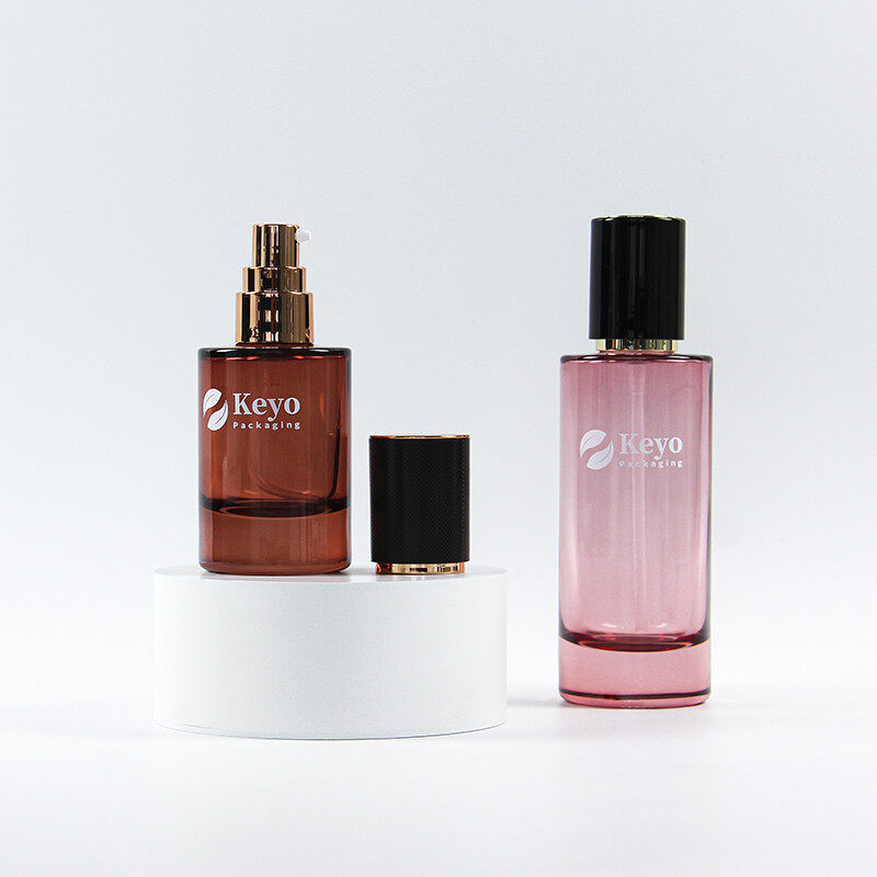 بسته بندی لوازم آرایشی شیشه ای