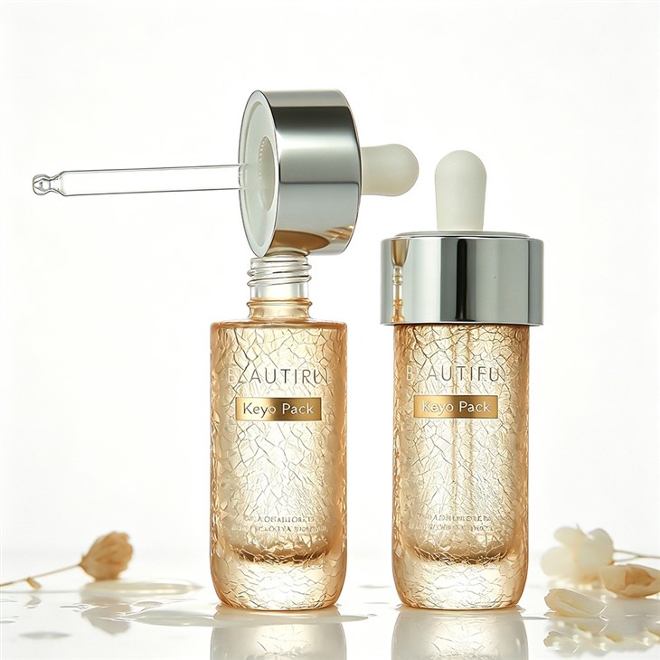 Ice Crack Textured Finish Dropper Bottle 1oz factory
