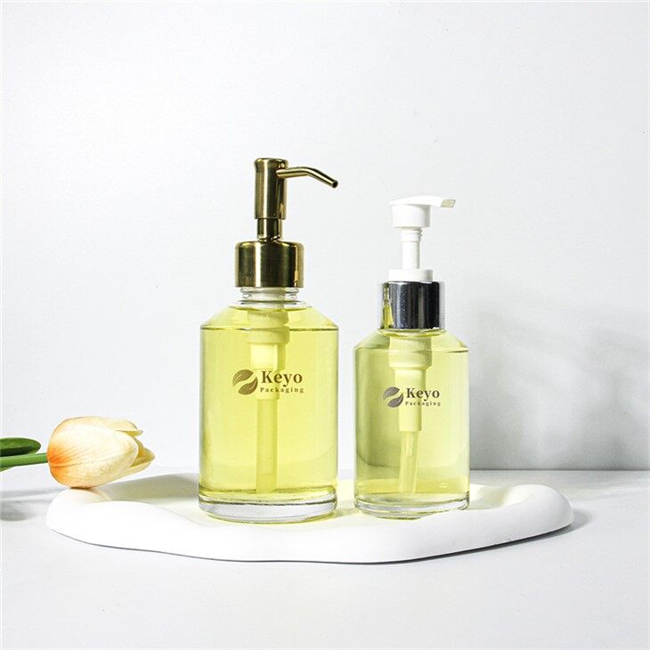 بطری شامپو شیشه ای 120 میلی لیتری 200 میلی لیتری