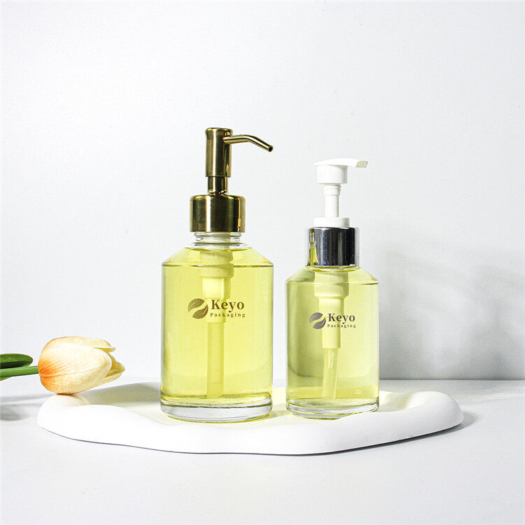 Стеклянная бутылка шампуня 120 мл 200 мл