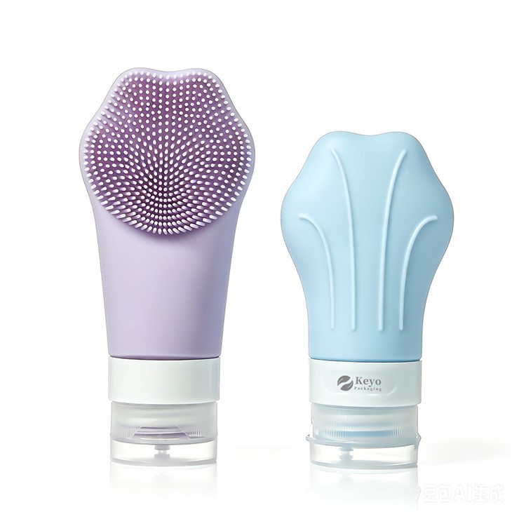 Bouteille de brosse nettoyante pour le visage en silicone