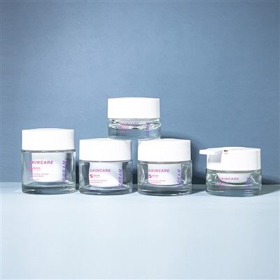 Fornecedor de recipiente de creme de vidro