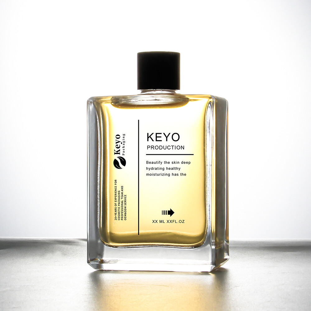 Прямоугольная стеклянная бутылка для духов