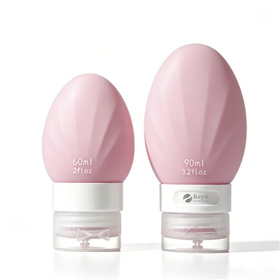Bouteille compressible de voyage en silicone en forme d'œuf