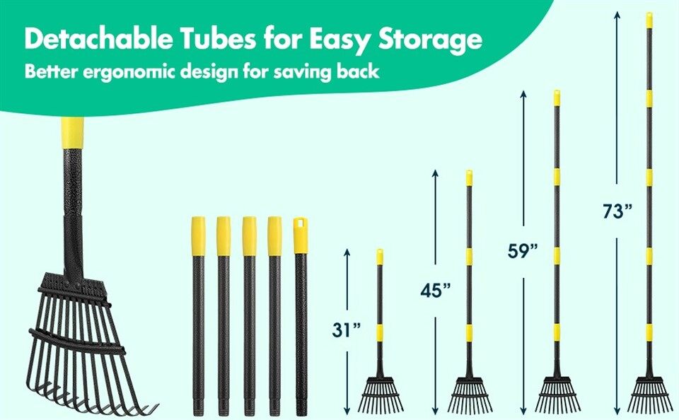 11 Teeth Leaf Rake-3