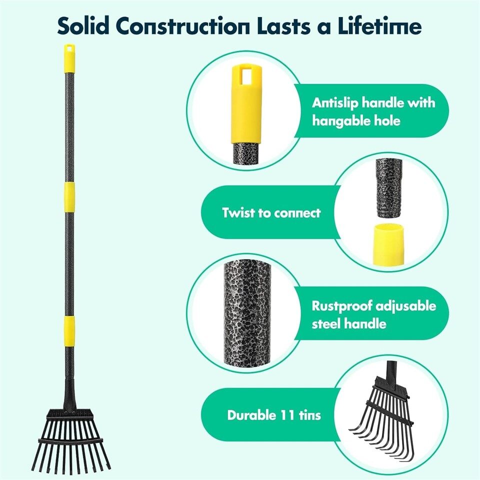 11 Teeth Leaf Rake-1