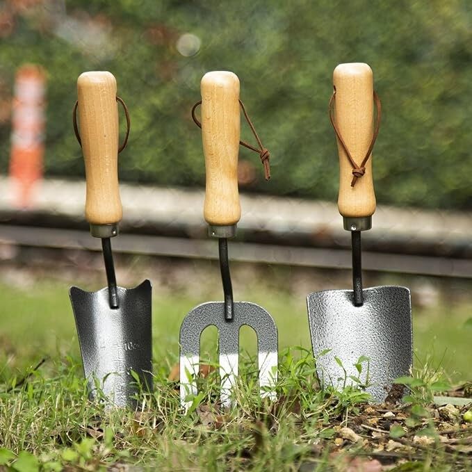 3pcs Carbon Steel Garden Tool Set-5