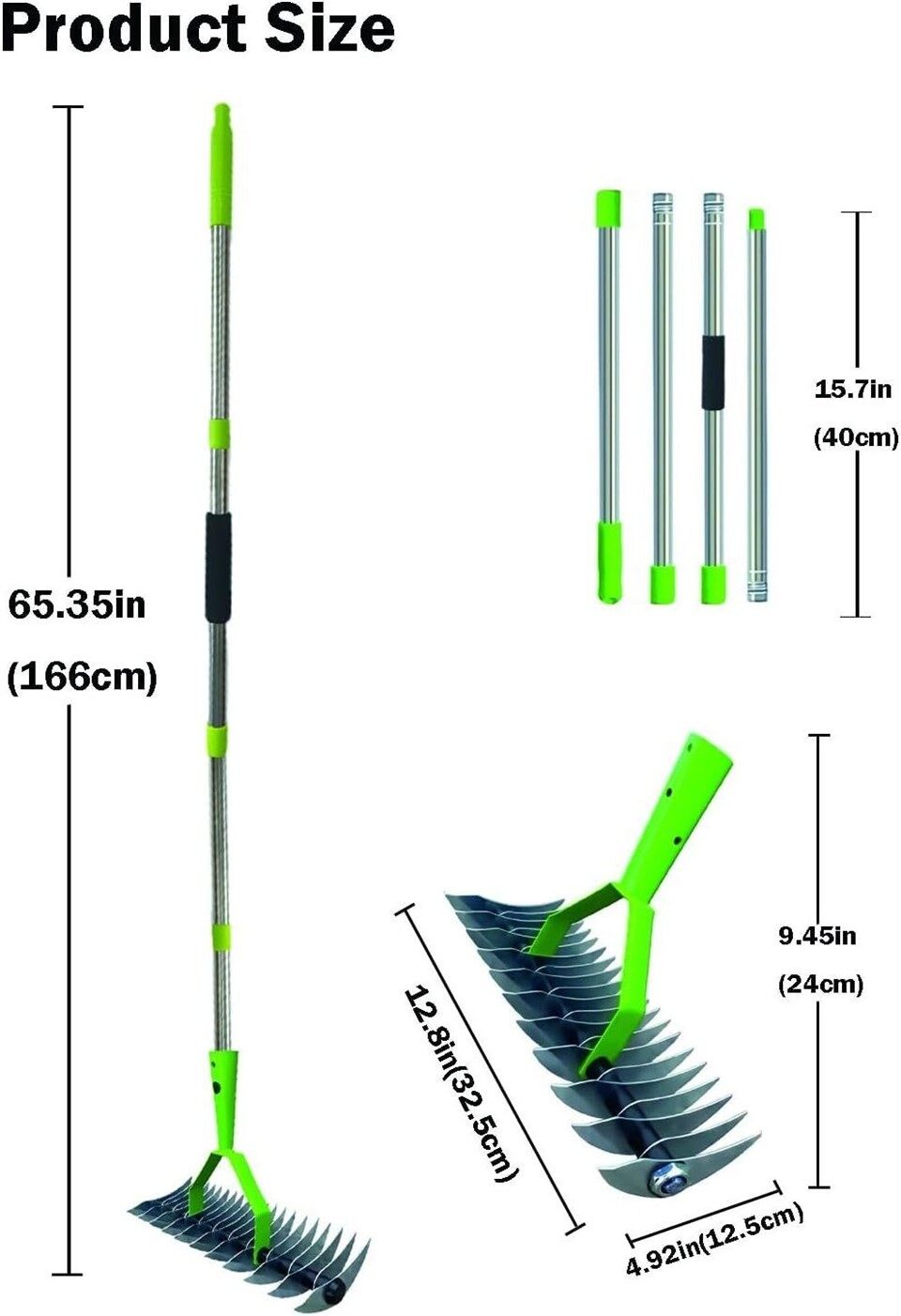 Extended Metal Thatch Rake-3(001)
