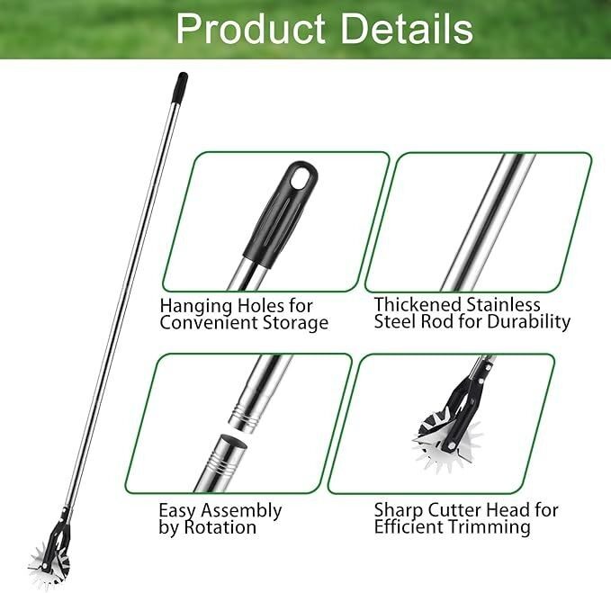 Manual Wheeled Rotary Lawn Edger-1(001)