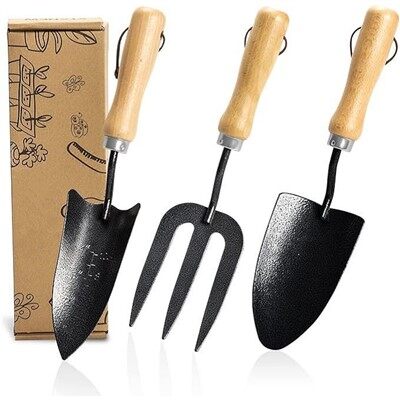 Set Alat Taman Keluli Karbon 3pcs