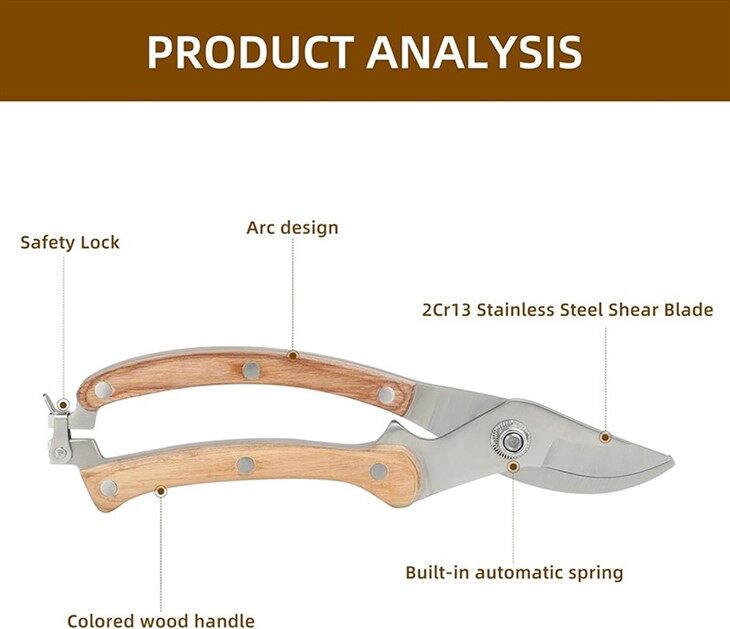 Stainless Steel Garden Pruner-1