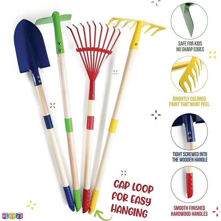 4pcs Detachable Kids Garden Tool Kit-3(001)(001)