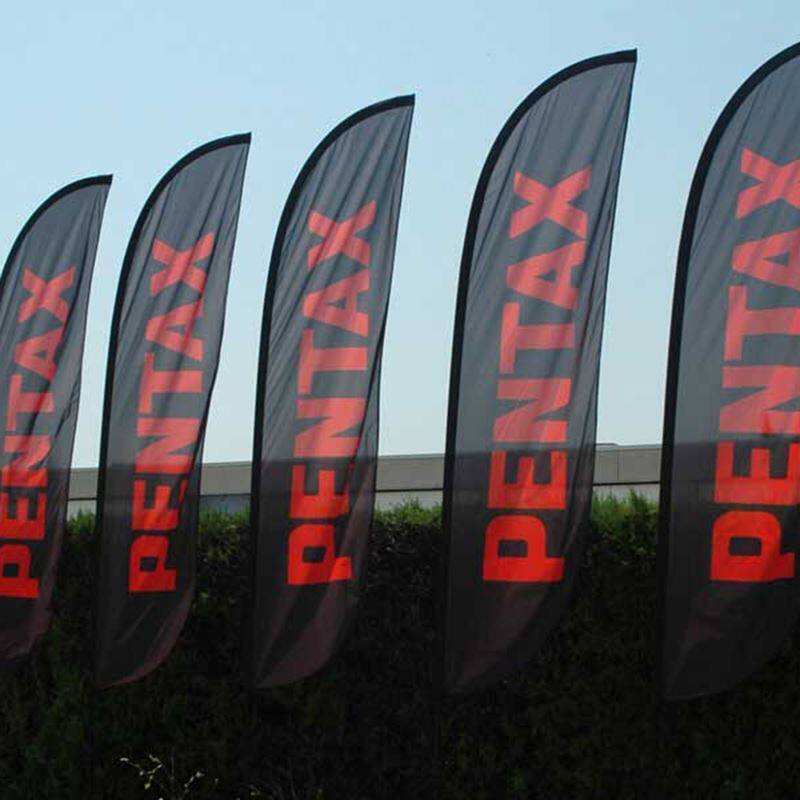 옥외 광고 깃발 및 배너