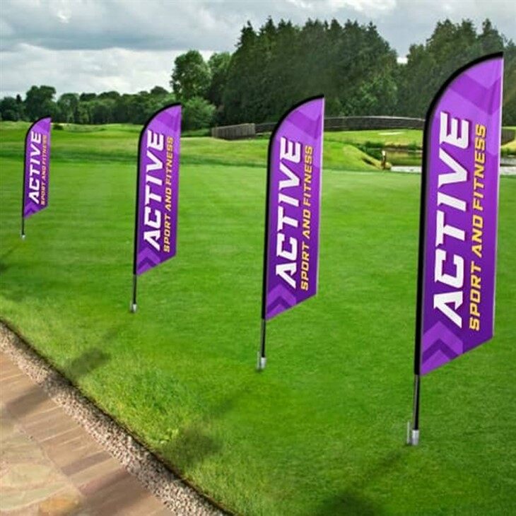 Single Sided Feather Flag-1