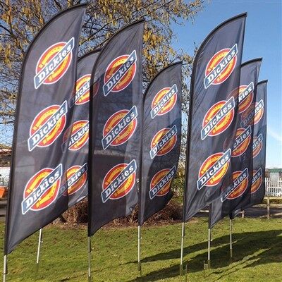 깃털 배너 양면