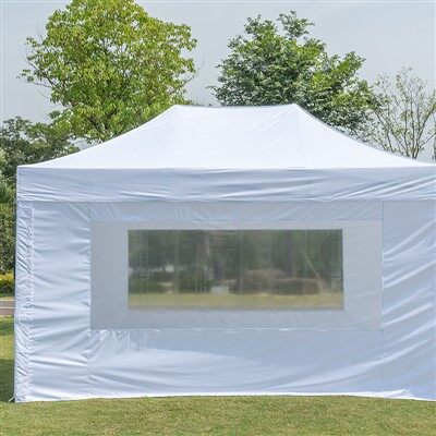 Witte pop-up luifeltent