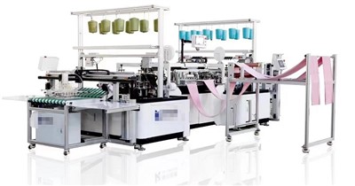 Towels Cross Cutting and Stitching Machine