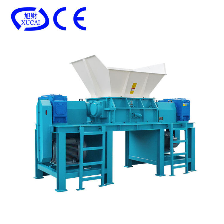 Beg buangan Tekstil dual roller shredder untuk kitar semula filem plastik