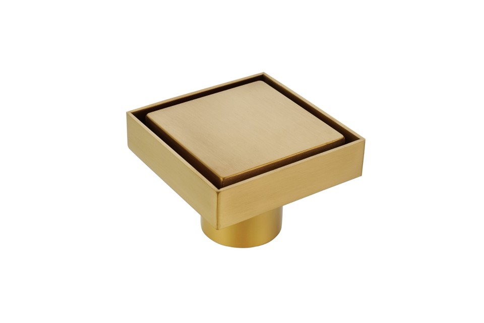 3mm Square Stainless Steel Floor Drain Brushed Gold suppliers