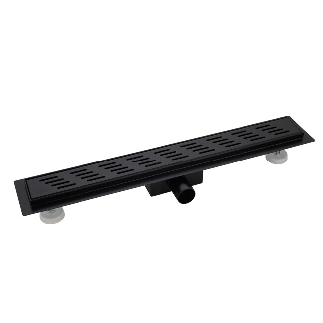 मैट ब्लैक लीनियर शावर ड्रेन