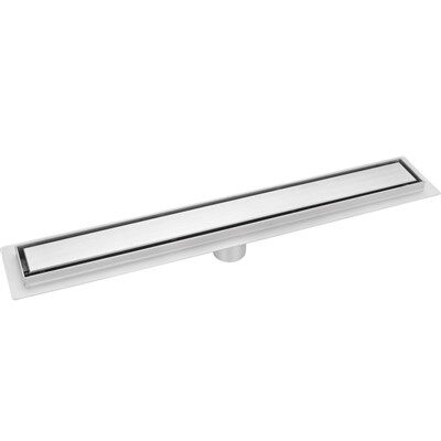 टाइल डालने के साथ रैखिक शावर नाली