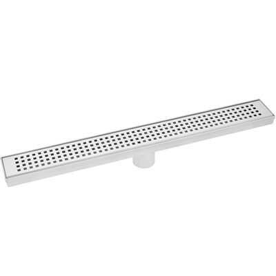 Pitkä lattiakaivo suihkuun