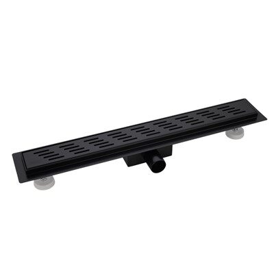 Matēta melna lineāra dušas noteka