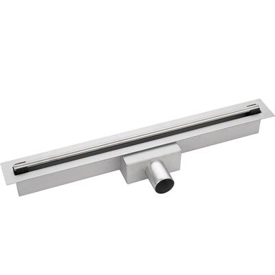 क्षैतिज आउटलेट के साथ शावर नाली