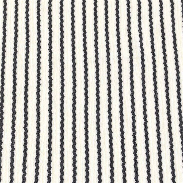 Schwarz -Weiß -Streifen -Trikot -Kreppstoff