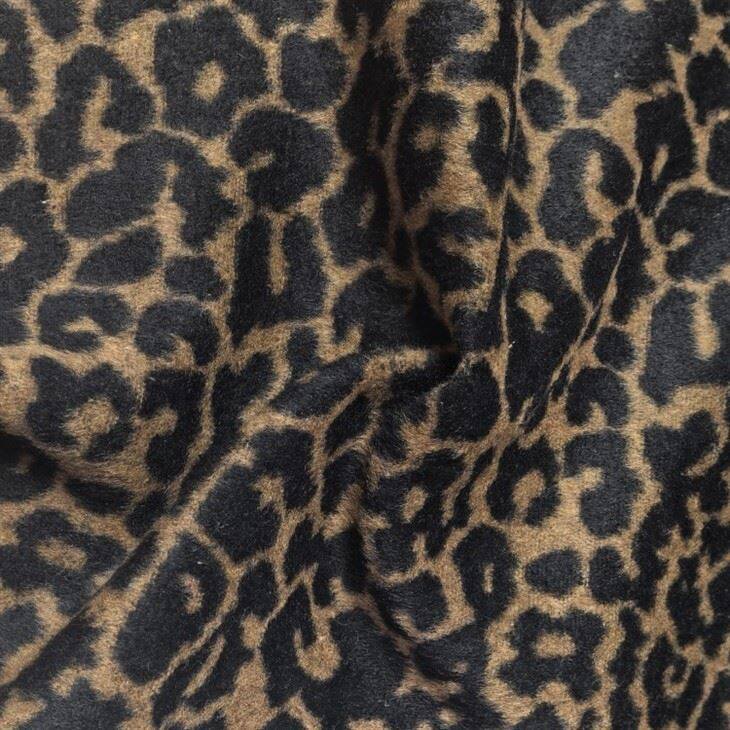Must leopard -katte villane segu kangas