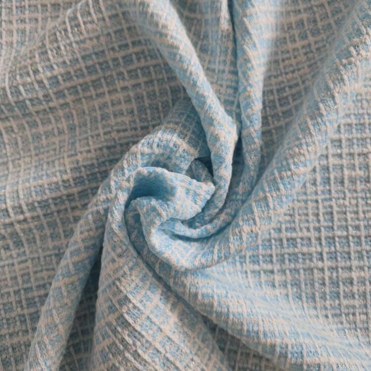 Fabraic Cniotáilte Silk Bright Gorm