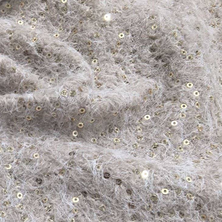 Boucle Sequin Embroidery Fabric suppliers