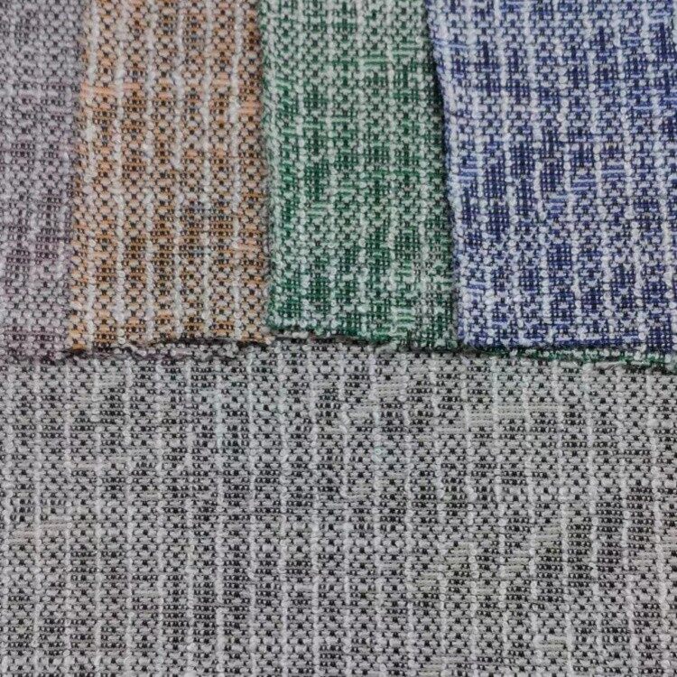 bright silk striped knitted tweed fabric 2