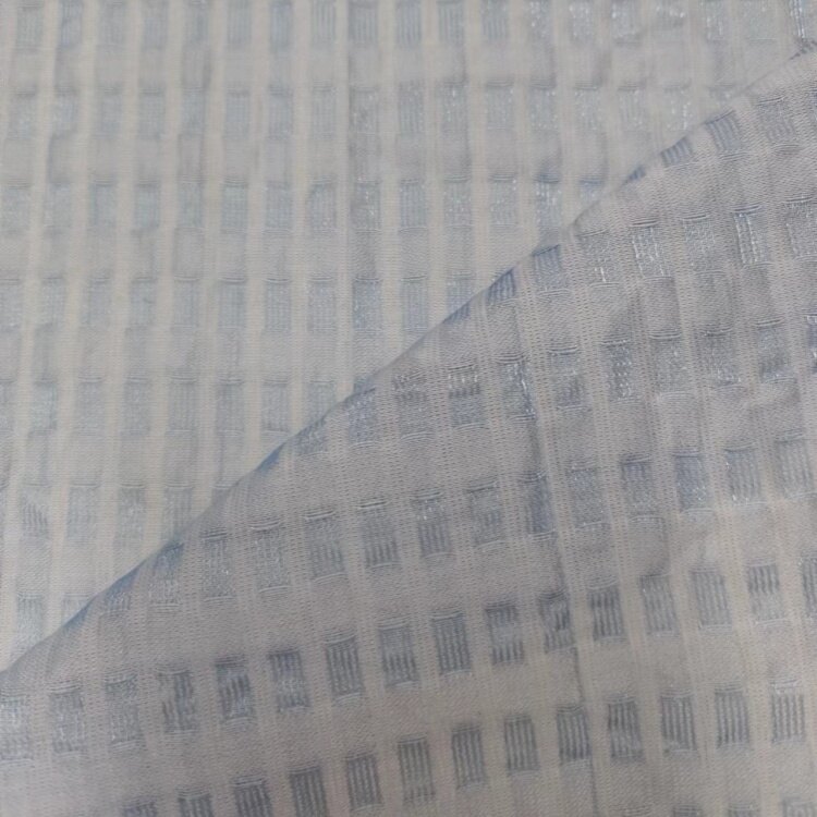 Țesătură în carouri jacquard din nailon tencel strălucitor