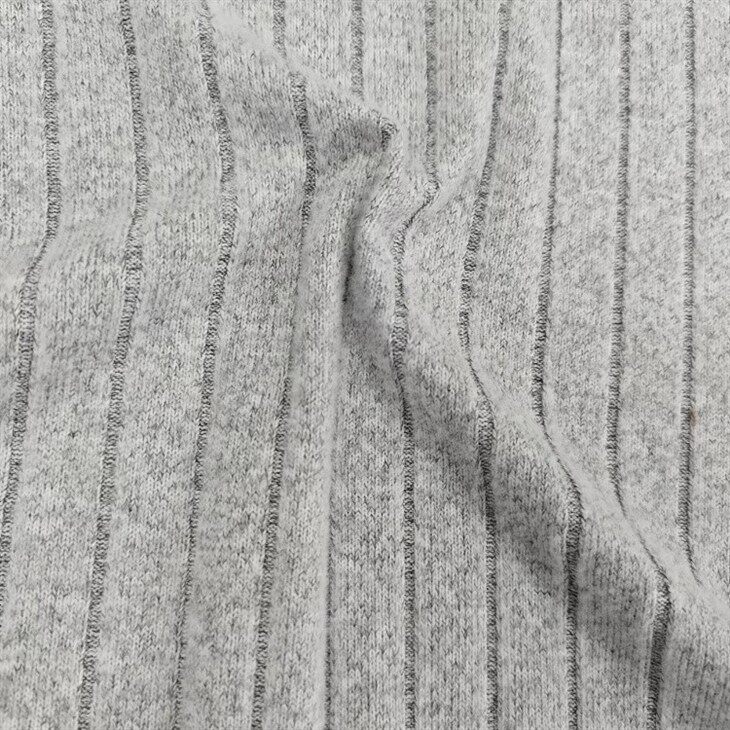 plain brushed rib fabric