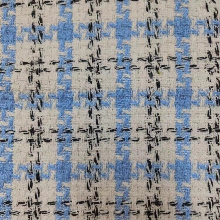 check tweed woven fabric 3