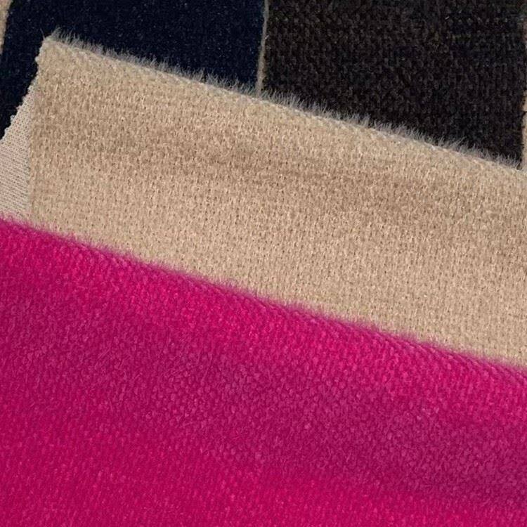 chenille plain knitted fabric2