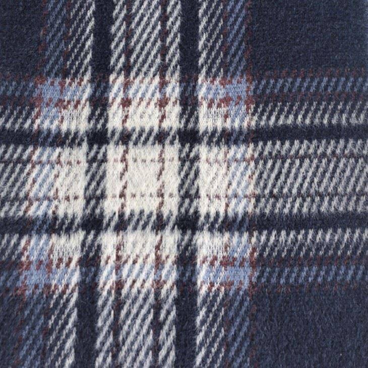 Þægilegt prjónað Jacquard Plaid efni
