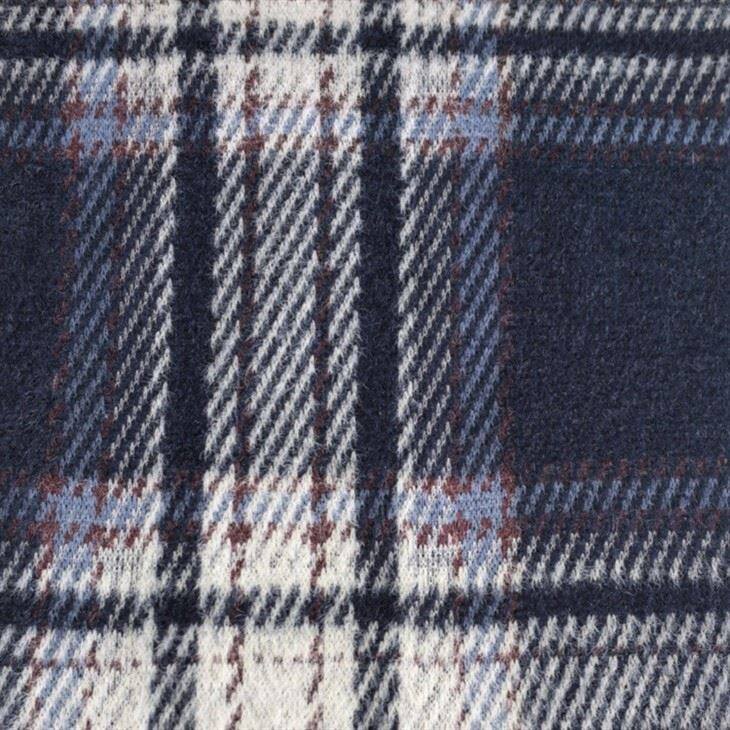 Comfortable Knitted Jacquard Plaid Fabric