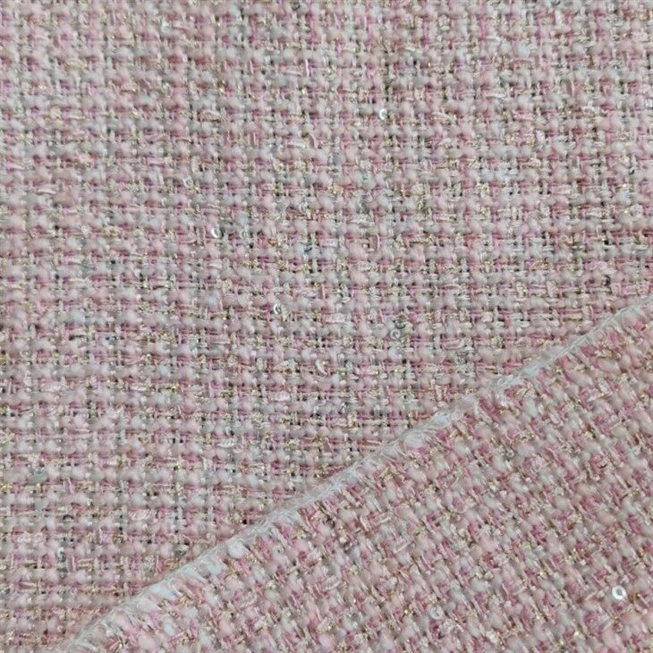 sequines tweed fabric