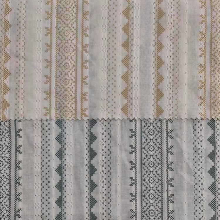 cotton geometric print woven fabric 2