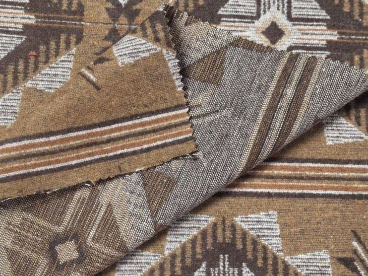 Diamond Aztec Jacquard Coat Fabric