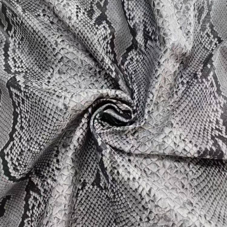 Geprägter Schlangenhaut-Pu-Kunstlederstoff